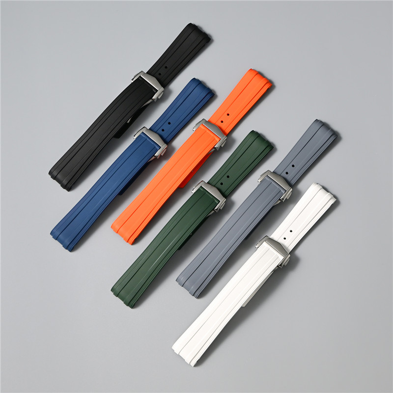 Fkm Rubber Dive Watch Strap 20Mm - 20mm Fluorkautschuk-Uhrenarmband für Omega Seamaster 300