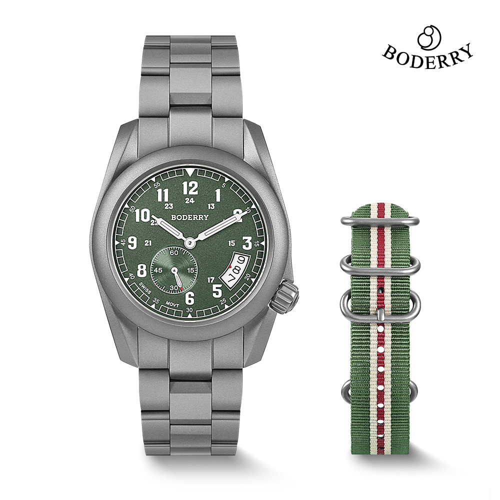 Field Watch Titanium 100M Sapphire - Boderry VOYAGER 38 Felduhr mit Quarzwerk,