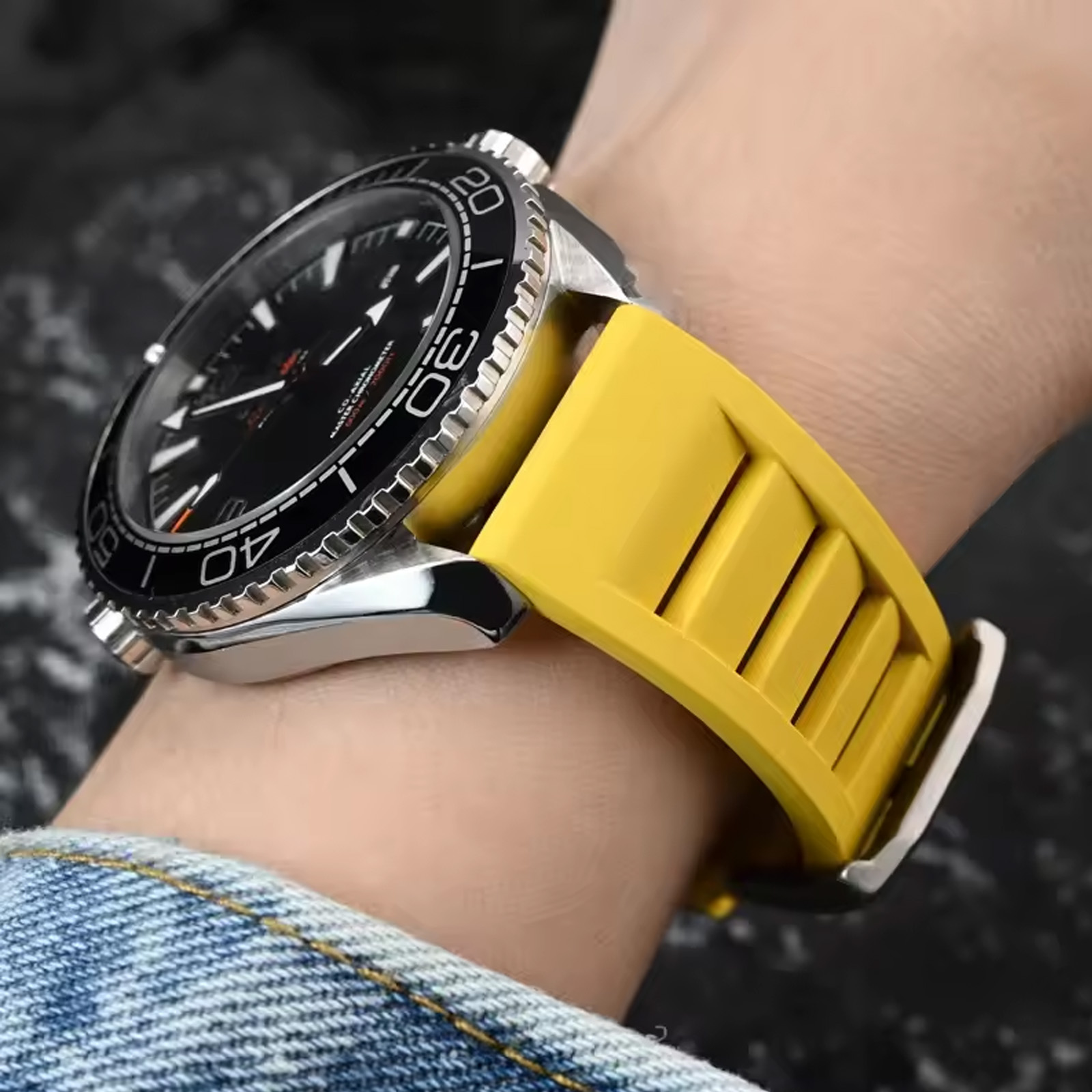 Hochwertiges Fluorkautschuk-Uh – Fkm Rubber Dive Watch Strap 20Mm Bewertung und Preis