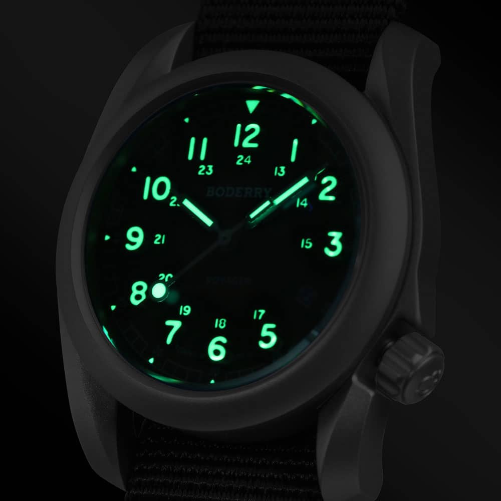 BODERRY Herren Felduhren Titan – Field Watch Titanium 100M Sapphire Bewertung und Preis