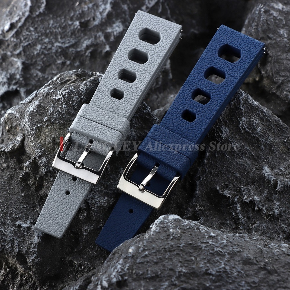 Neues Design FKM Uhrenarmband  – Fkm Rubber Dive Watch Strap 20Mm Bewertung und Preis