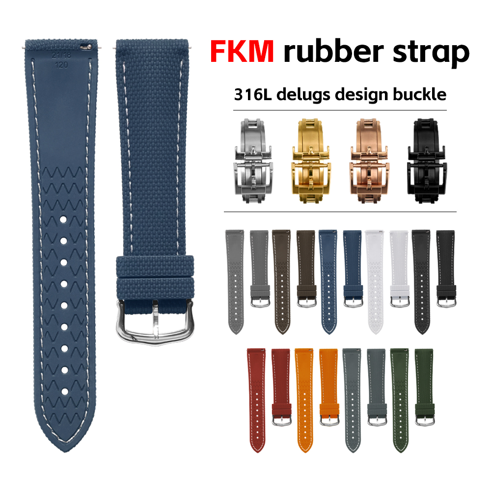 FKM Gummi-Uhrenarmband mit Seg – Fkm Rubber Dive Watch Strap 20Mm Bewertung und Preis
