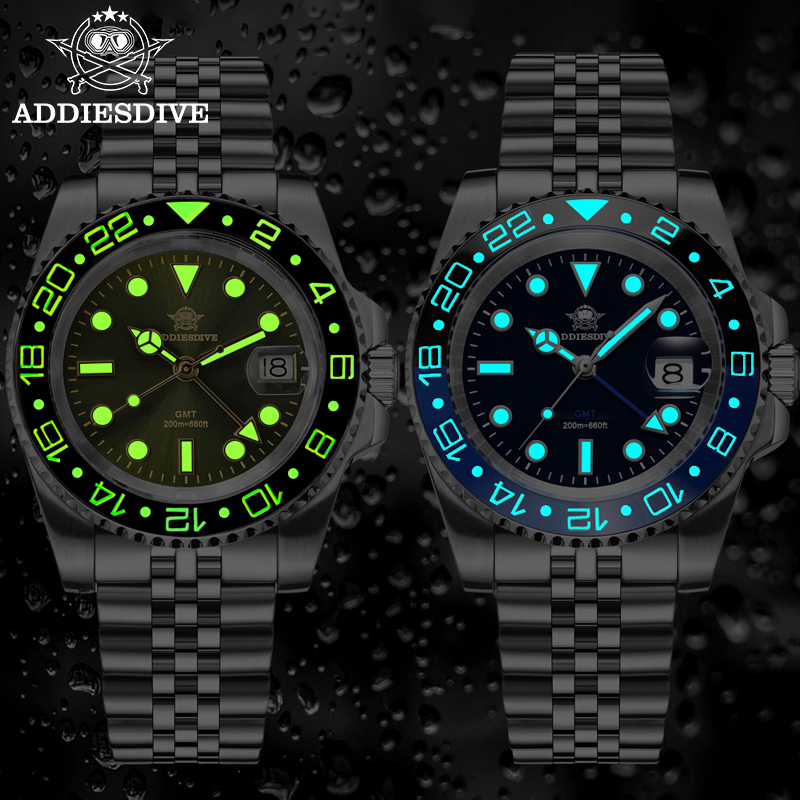 ADDIESDIVE Herren GMT-Uhr AD20 – Watch Crown Screw Down Replacement Bewertung und Preis