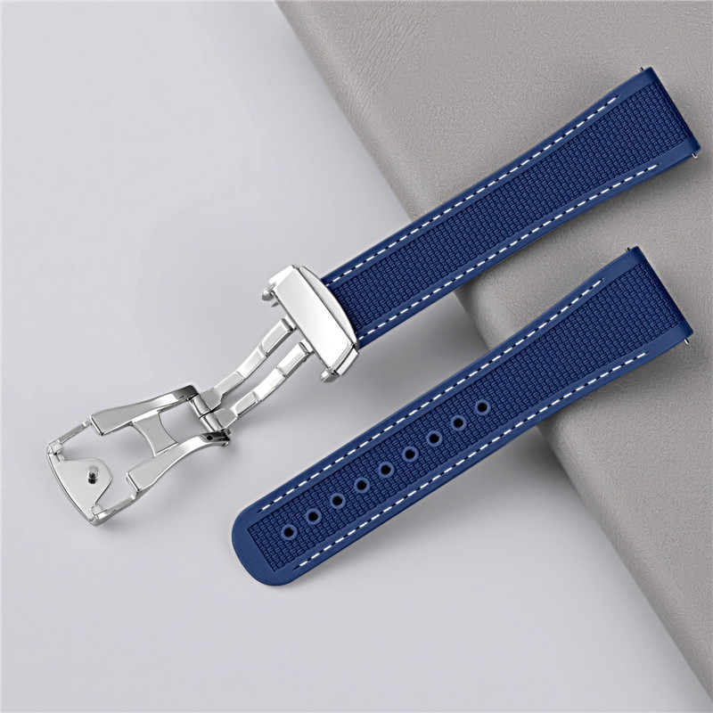 FKM Faltschließe Armband 20mm  – Fkm Rubber Dive Watch Strap 20Mm Bewertung und Preis