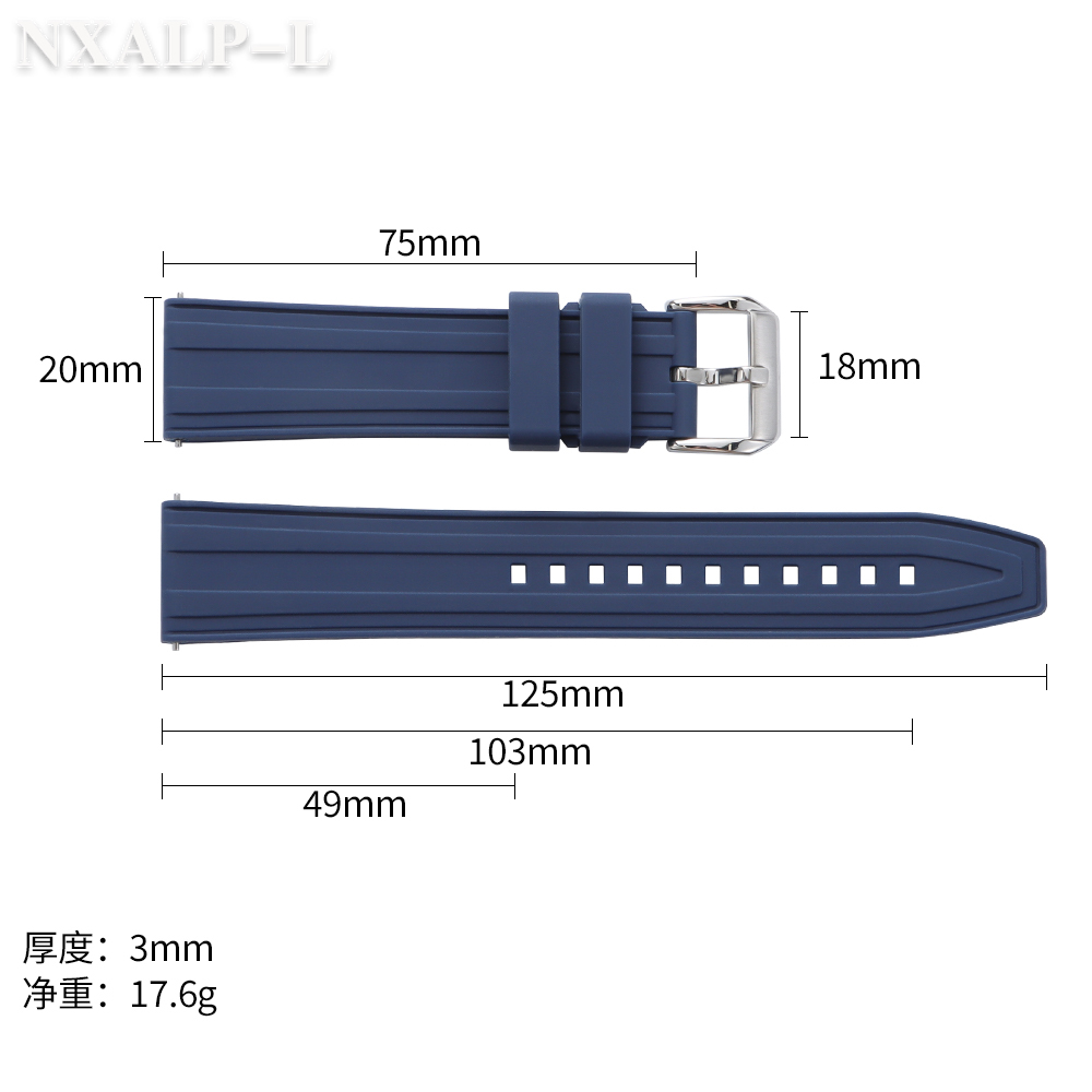 Premium FKM Fluorkautschuk Uhr – Fkm Rubber Dive Watch Strap 20Mm Bewertung und Preis