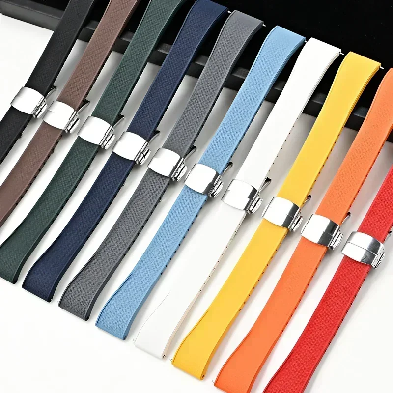 20mm 22mm FKM Armband für Omeg – Fkm Rubber Dive Watch Strap 20Mm Bewertung und Preis