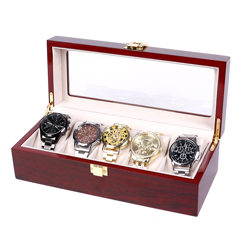 Luxus 2/3/5/6/10/12 Slots Uhr  – Watch Display Case Glass Top 12 Slots Bewertung und Preis