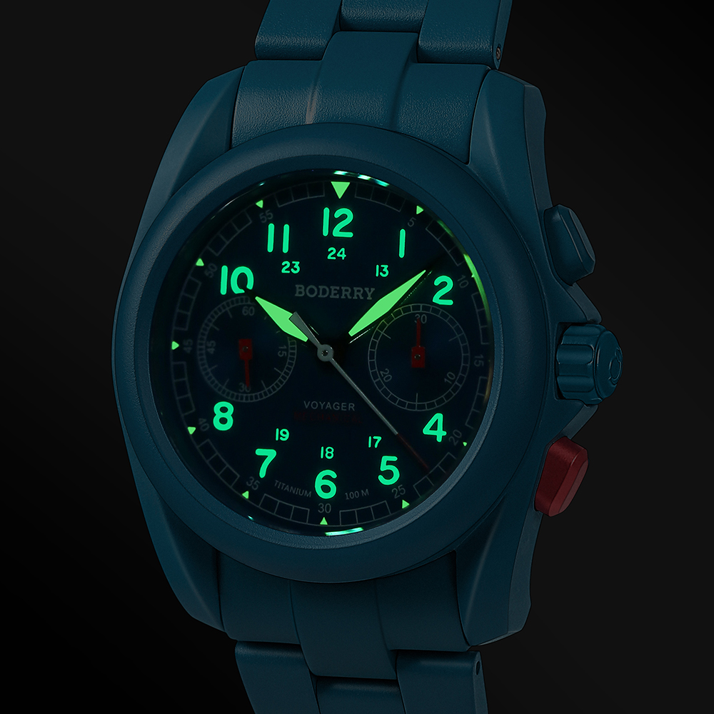 Boderry VOYAGER Felduhr Chrono – Field Watch Titanium 100M Sapphire Bewertung und Preis