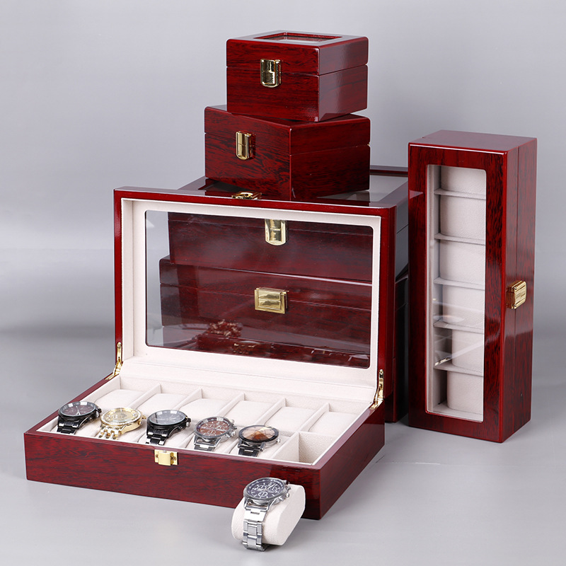 2/3/5/6/10/12 Slots Uhren box  – Watch Display Case Glass Top 12 Slots Bewertung und Preis