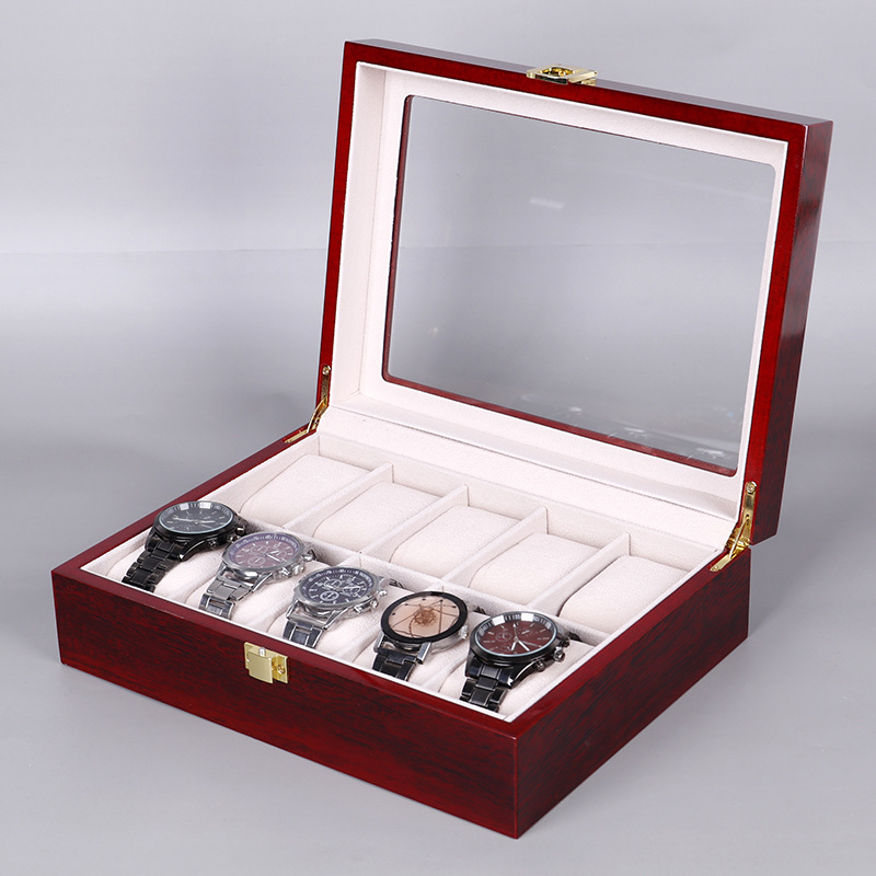 2/3/5/6/10/12 Slots Uhren box  – Watch Display Case Glass Top 12 Slots Bewertung und Preis