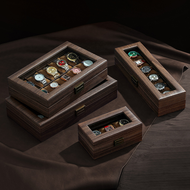 3/6/10/12 Slots Vintage Holzma – Watch Display Case Glass Top 12 Slots Bewertung und Preis