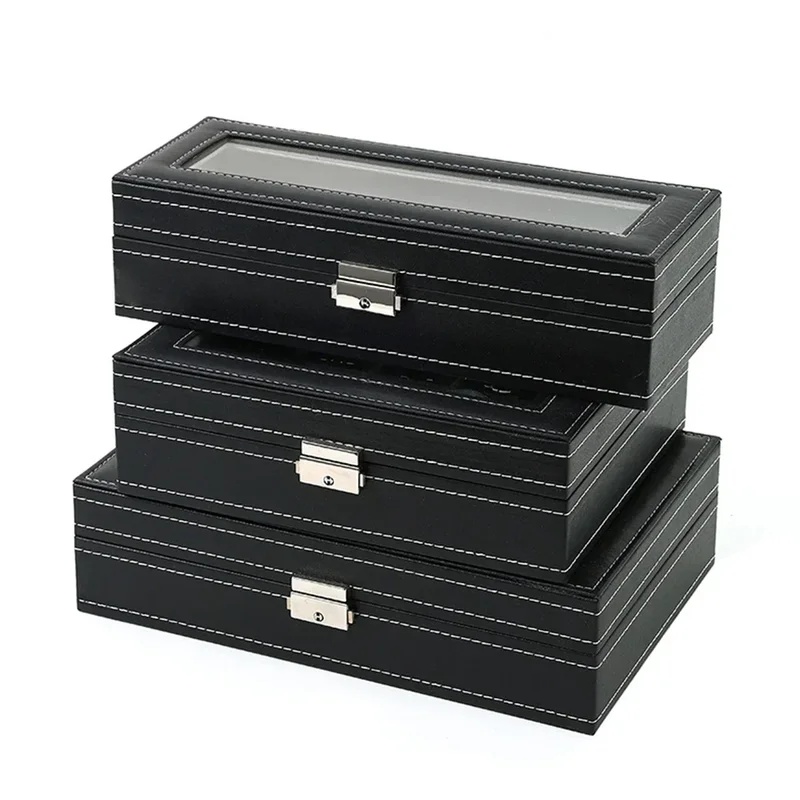 Uhren-Organizer aus PU-Leder m – Watch Display Case Glass Top 12 Slots Bewertung und Preis