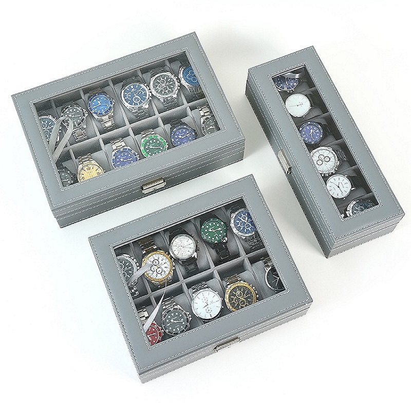 DELESYS Grün/Grau Farbe 6/10/1 – Watch Display Case Glass Top 12 Slots Bewertung und Preis