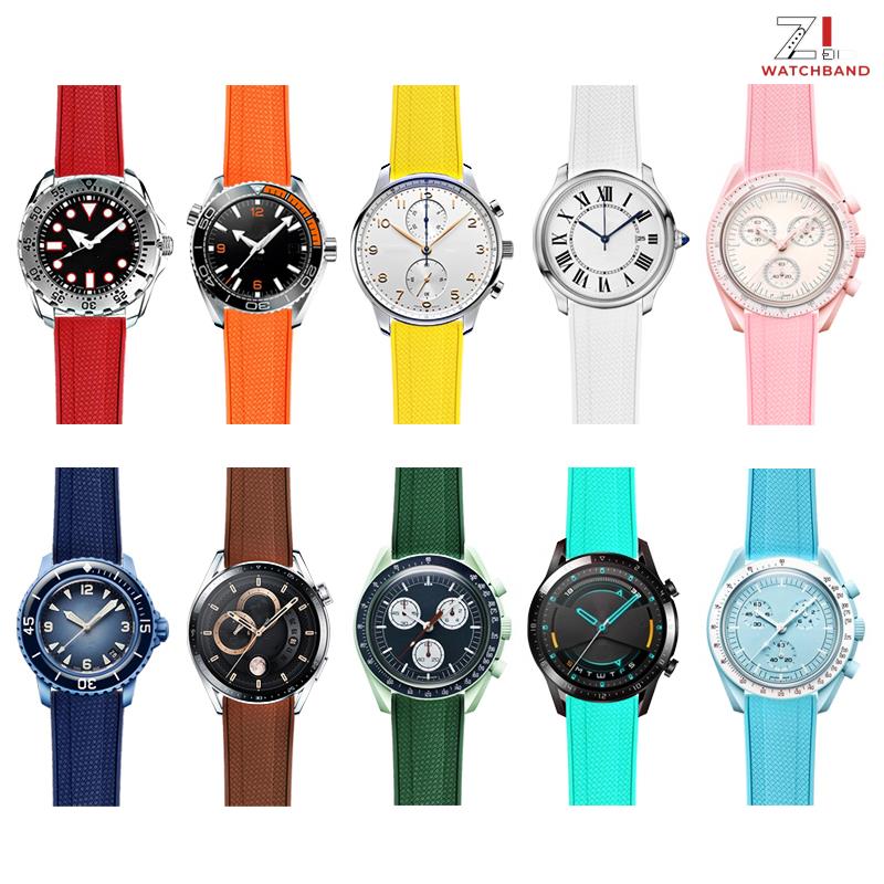 Fluorkautschuk-Armband 19mm 20 – Fkm Rubber Dive Watch Strap 20Mm Bewertung und Preis