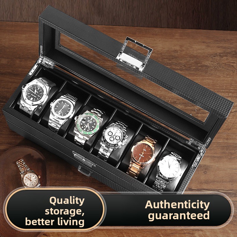 Heißer Verkauf: Uhrenbox aus P – Watch Display Case Glass Top 12 Slots Bewertung und Preis
