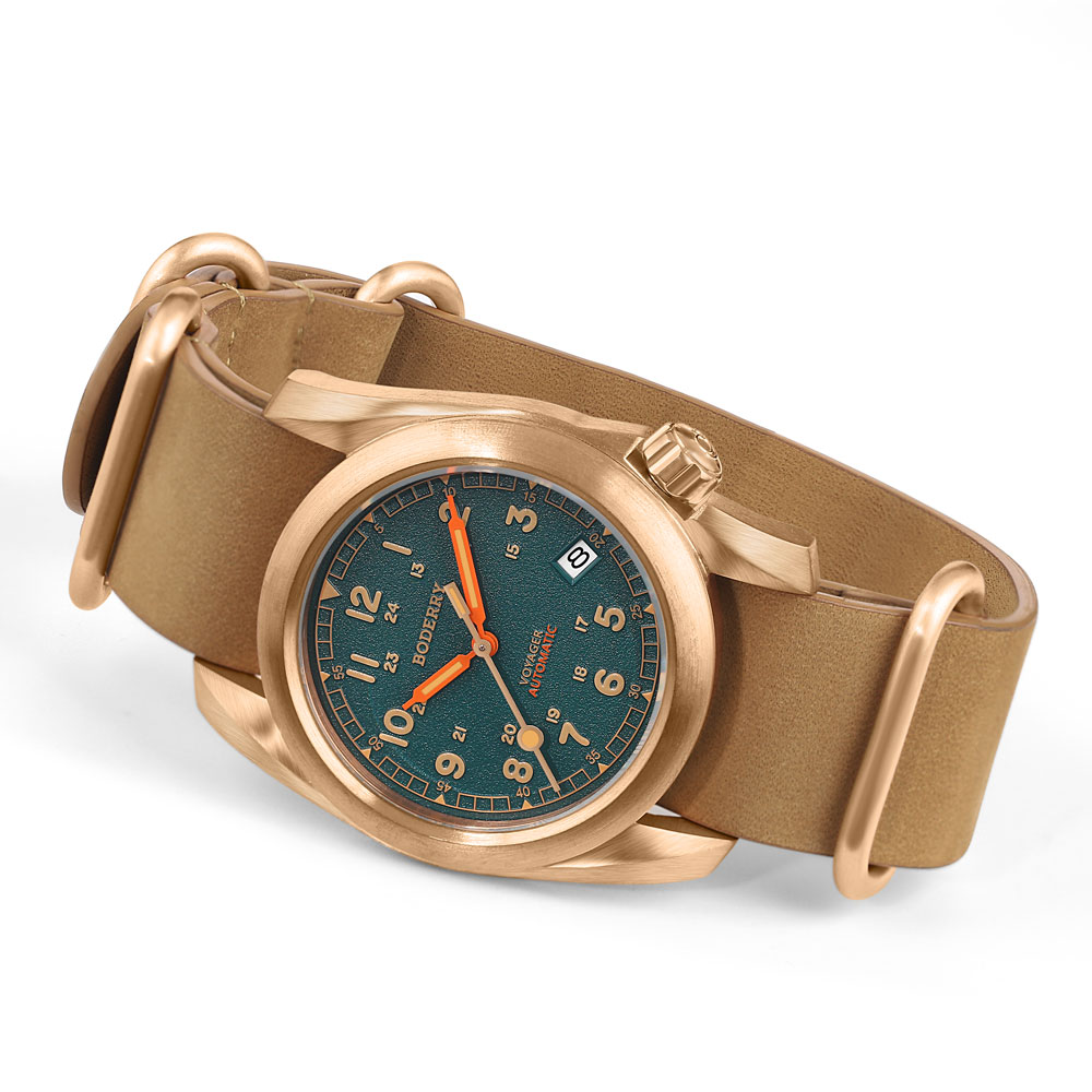 Boderry VOYAGER Felduhren Bron – Field Watch Titanium 100M Sapphire Bewertung und Preis