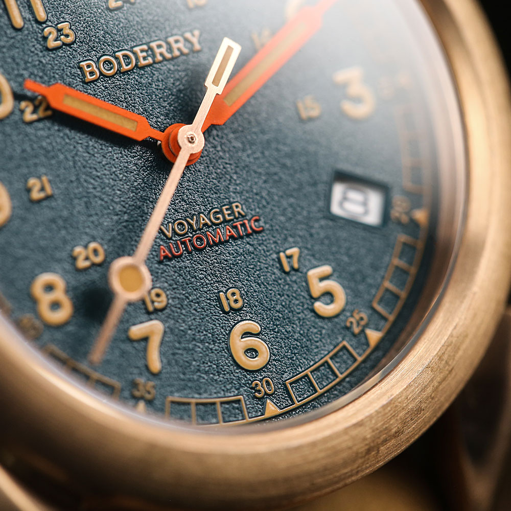 Boderry VOYAGER Felduhren Bron – Field Watch Titanium 100M Sapphire Bewertung und Preis